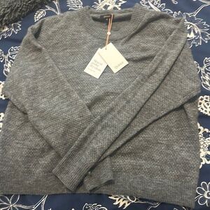Quince Light Gray Crew Neck Sweater